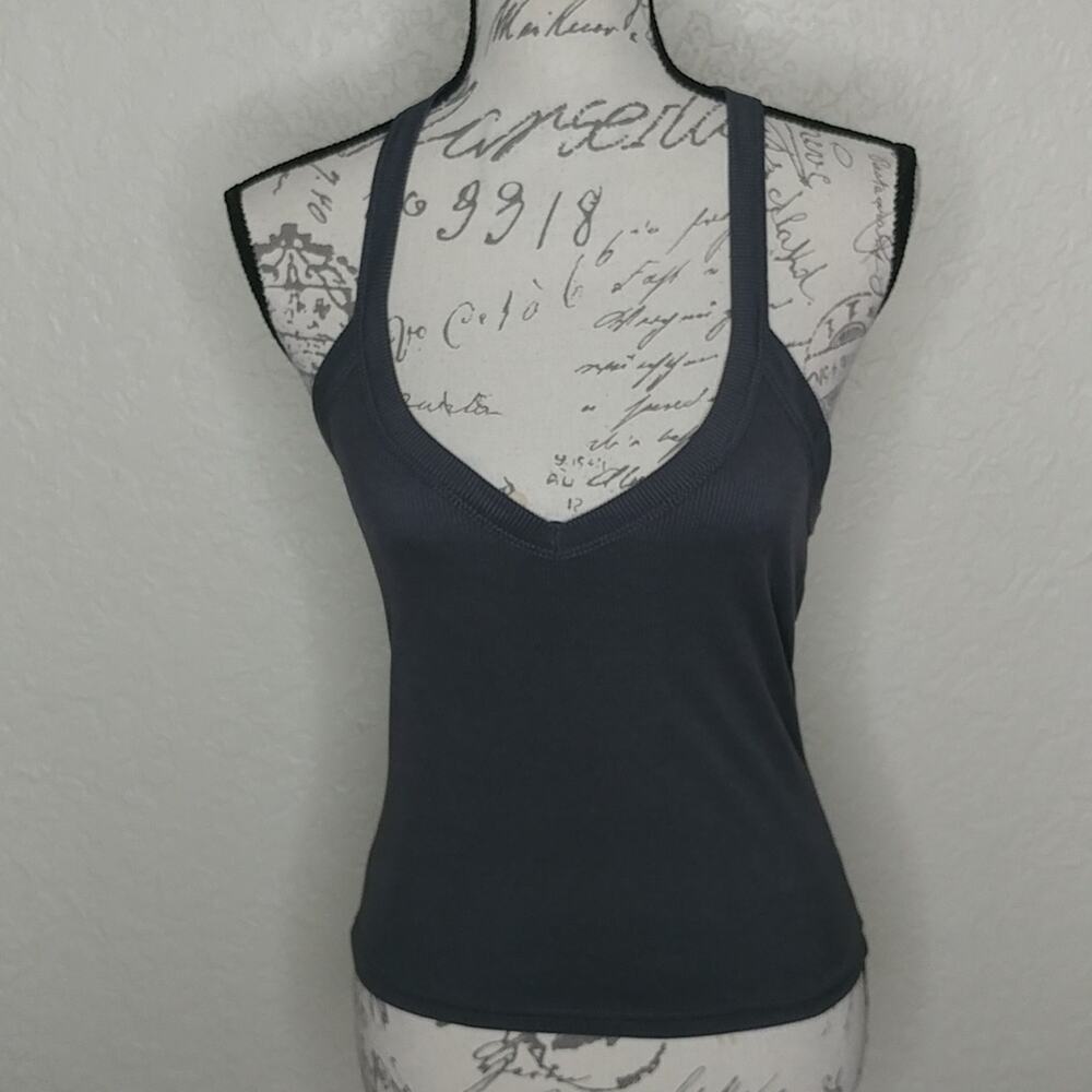 Ribbedβ Tank Top Gray Size S